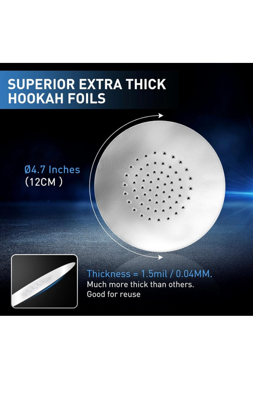 Premium Pre-Punched Hookah Foils - Effortless Setup for the Perfect Smoke - ChargeItShisha